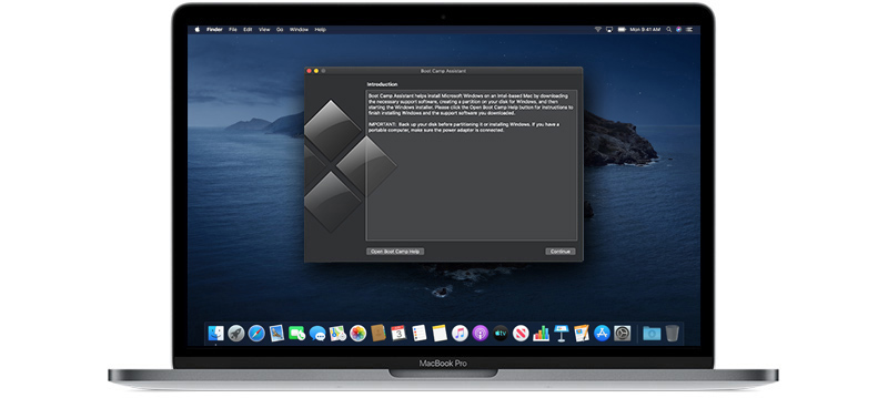 how to use boot camp assistant on mac